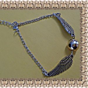 Silver Tone Snitch Design Bracelet Unisex